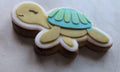 "Tortue Joyeuse" - Sablé décoré de pâte à sucre vanillée ~